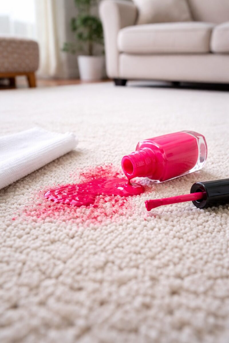 Nail Polish on Carpet (and Other Spills): What Actually Works and What Makes It Worse